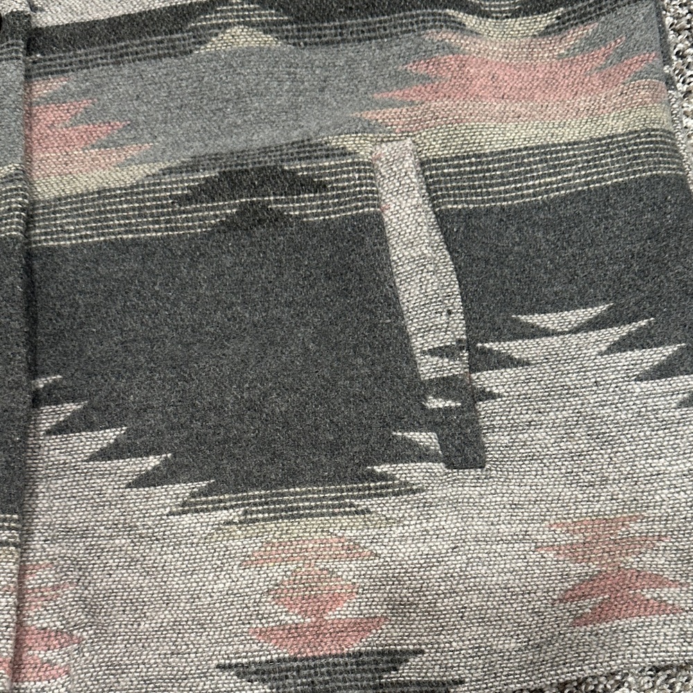 Tribal Pattern Button-Up Shacket - image 4